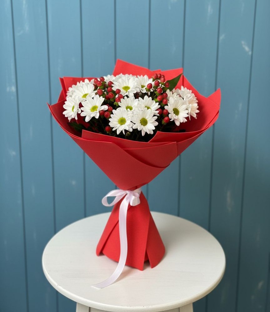 Букет цветов из: Хризантемы в Черемном