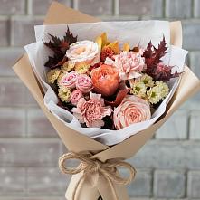 Букет цветов из:  Гвоздики, Хризантемы и Розы в Черемном