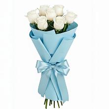 Букет 7 белых роз Проуд в Черемном