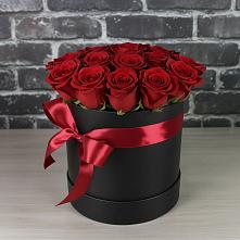 Цветочная композиция из Розы в шляпной коробке в Черемном