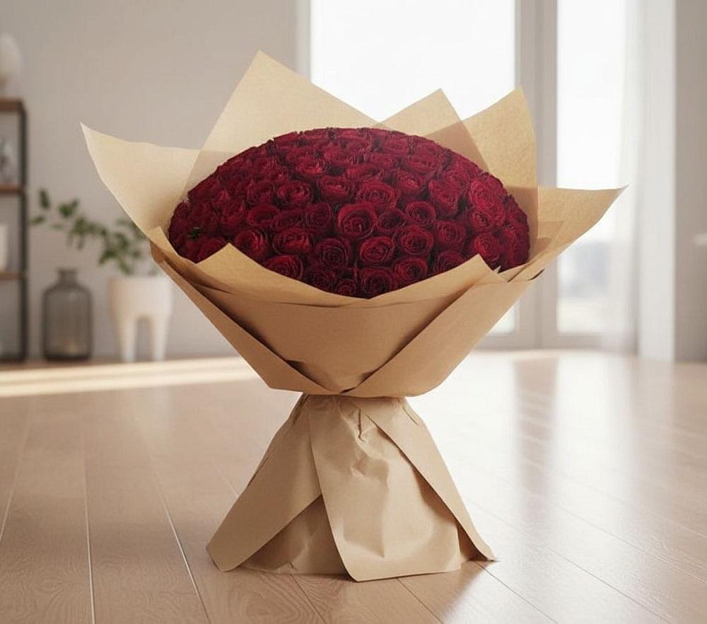Букет 101 Красная роза в Черемном