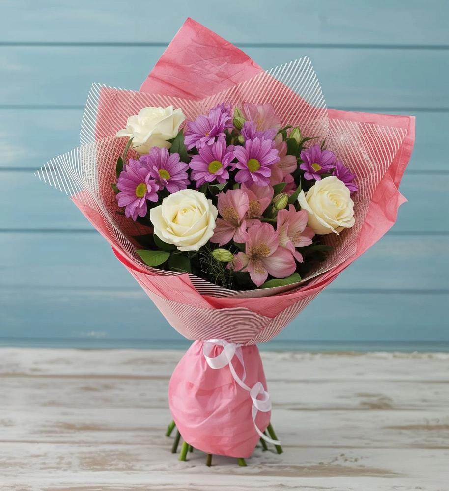 Букет цветов из: Герберы в Черемном