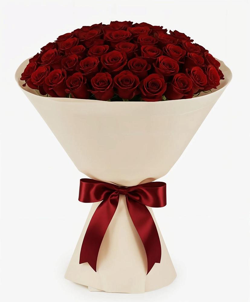 Букет 101 Бордовая роза Блэк Бакарра в Черемном