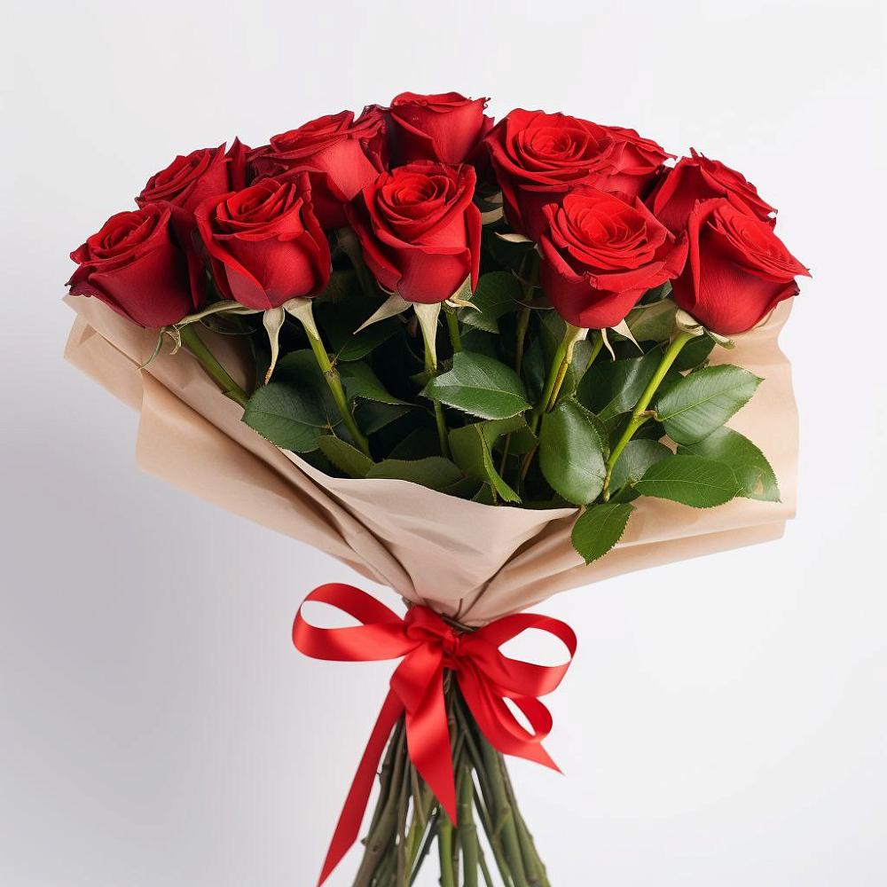 Букет 11 Красных роз Эдлесс Лав в Черемном